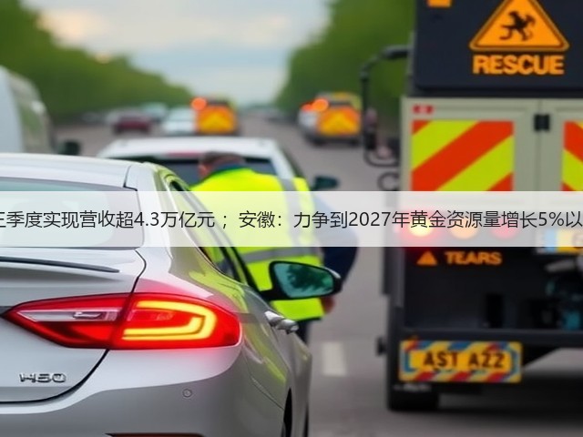 42家银行前三季度实现营收超4.3万亿元 ;安徽:力争到2027年黄金资源量增长5%以上 | 金融早参(图2) 42家银行前三季度实现营收超4.3万亿元 ;安徽:力争到2027年黄金资源量增长5%以上 | 金融早参(图2)