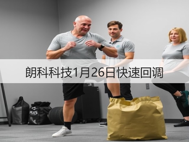 朗科科技1月26日快速回调(图1) 朗科科技1月26日快速回调(图1)