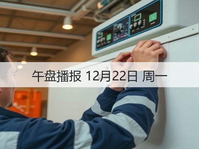午盘播报 12月22日 周一(图2) 午盘播报 12月22日 周一(图2)
