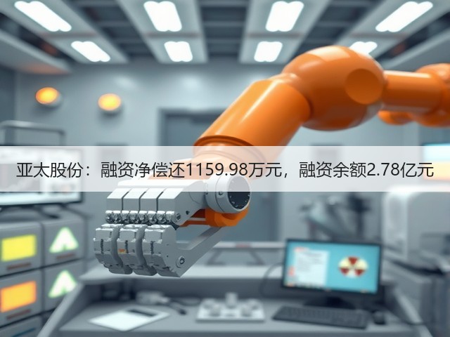 亚太股份：融资净偿还1159.98万元，融资余额2.78亿元(图3)
