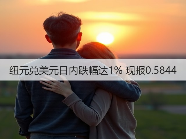 纽元兑美元日内跌幅达1% 现报0.5844(图1)