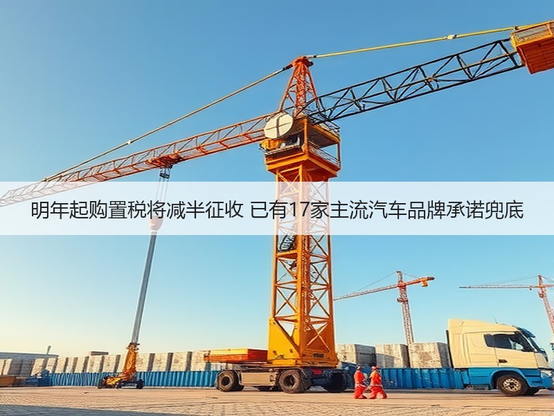 明年起购置税将减半征收 已有17家主流汽车品牌承诺兜底