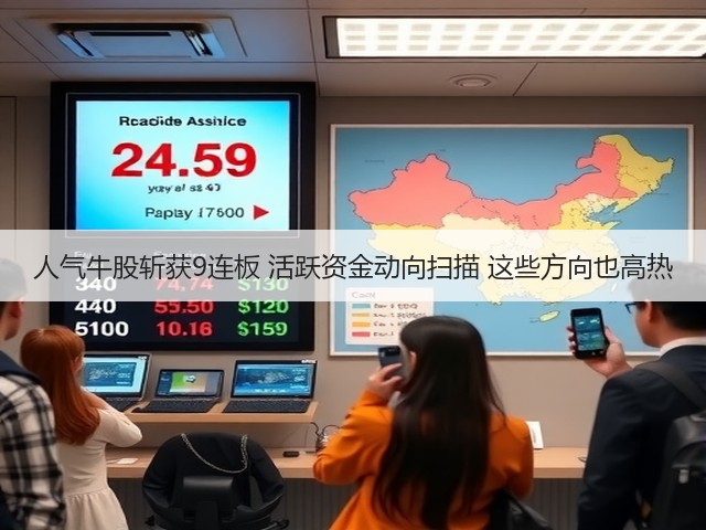 人气牛股斩获9连板 活跃资金动向扫描 这些方向也高热(图3) 人气牛股斩获9连板 活跃资金动向扫描 这些方向也高热(图3)