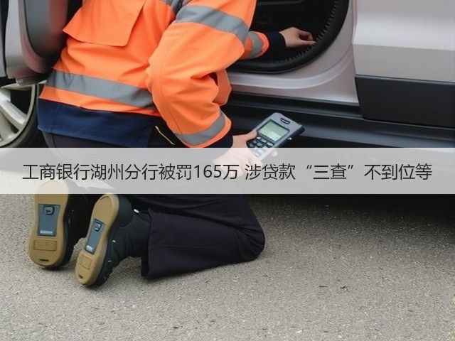 工商银行湖州分行被罚165万 涉贷款“三查”不到位等(图1) 工商银行湖州分行被罚165万 涉贷款“三查”不到位等(图1)