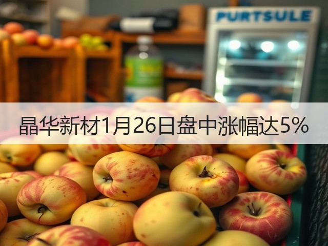 晶华新材1月26日盘中涨幅达5%(图2) 晶华新材1月26日盘中涨幅达5%(图2)