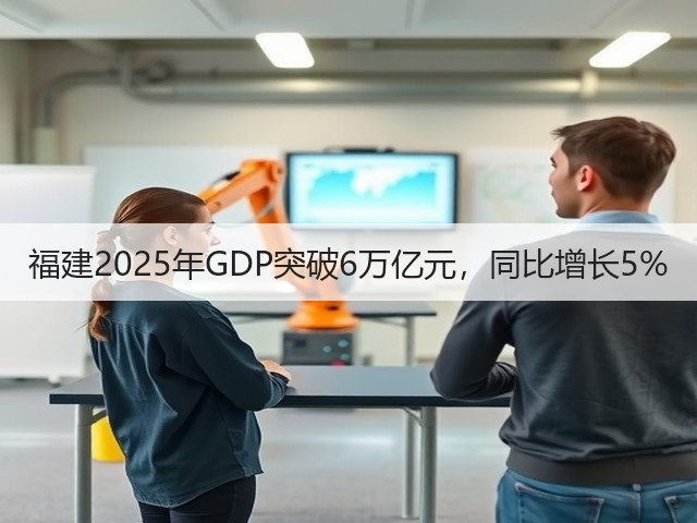福建2025年GDP突破6万亿元,同比增长5%(图2) 福建2025年GDP突破6万亿元,同比增长5%(图2)