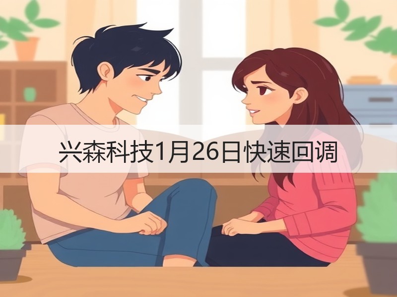 兴森科技1月26日快速回调