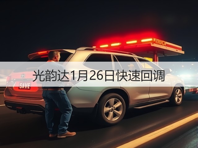 光韵达1月26日快速回调(图1)