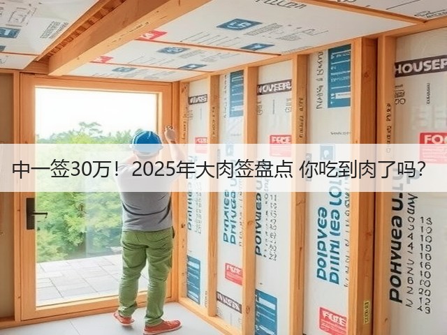 中一签30万！2025年大肉签盘点 你吃到肉了吗？(图3)