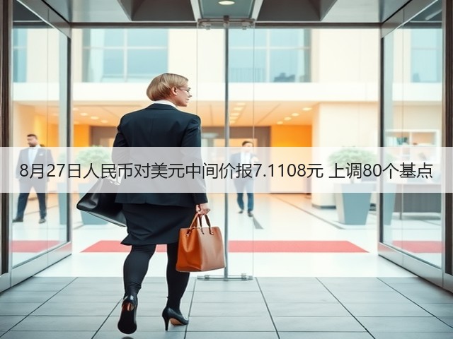 8月27日人民币对美元中间价报7.1108元 上调80个基点(图3) 8月27日人民币对美元中间价报7.1108元 上调80个基点(图3)
