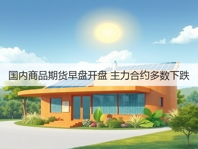 国内商品期货早盘开盘 主力合约多数下跌(图3)