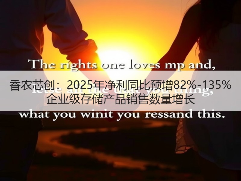 香农芯创：2025年净利同比预增82%-135% 企业级存储产品销售数量增长