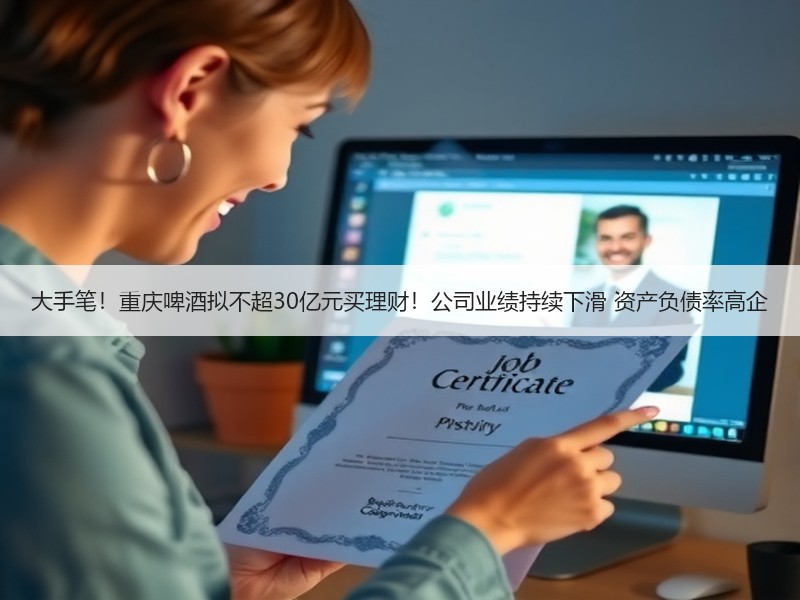 大手笔！重庆啤酒拟不超30亿元买理财！公司业绩持续下滑 资产负债率高企