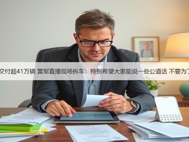 2025年小米汽车交付超41万辆 雷军直播现场拆车:特别希望大家能说一些公道话 不要为了流量去故意夸大(图1) 2025年小米汽车交付超41万辆 雷军直播现场拆车:特别希望大家能说一些公道话 不要为了流量去故意夸大(图1)