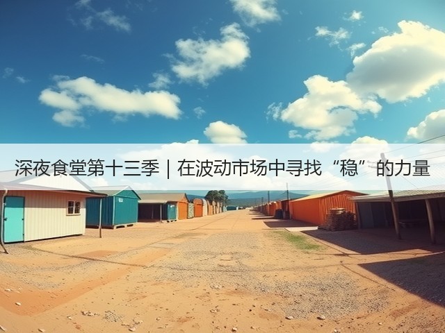 深夜食堂第十三季|在波动市场中寻找“稳”的力量(图2) 深夜食堂第十三季|在波动市场中寻找“稳”的力量(图2)