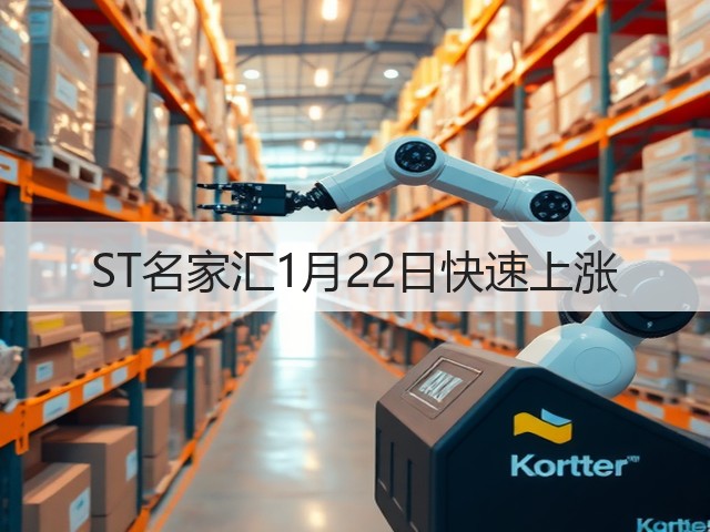 ST名家汇1月22日快速上涨(图2)
