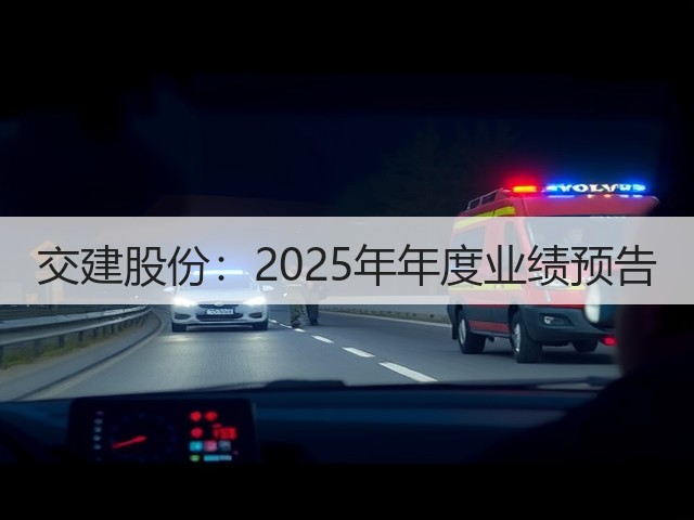 交建股份：2025年年度业绩预告(图1)