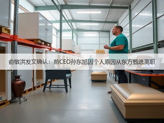 俞敏洪发文确认:前CEO孙东旭因个人原因从东方甄选离职(图1) 俞敏洪发文确认:前CEO孙东旭因个人原因从东方甄选离职(图1)