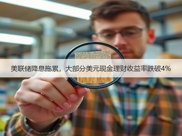 美联储降息拖累，大部分美元现金理财收益率跌破4%(图2)