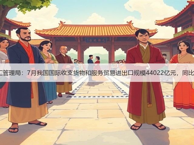 国家外汇管理局:7月我国国际收支货物和服务贸易进出口规模44022亿元,同比增长4%(图1) 国家外汇管理局:7月我国国际收支货物和服务贸易进出口规模44022亿元,同比增长4%(图1)