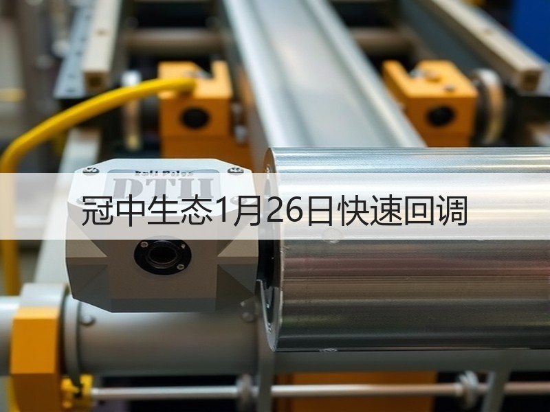冠中生态1月26日快速回调