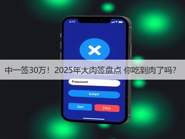 中一签30万！2025年大肉签盘点 你吃到肉了吗？(图3)