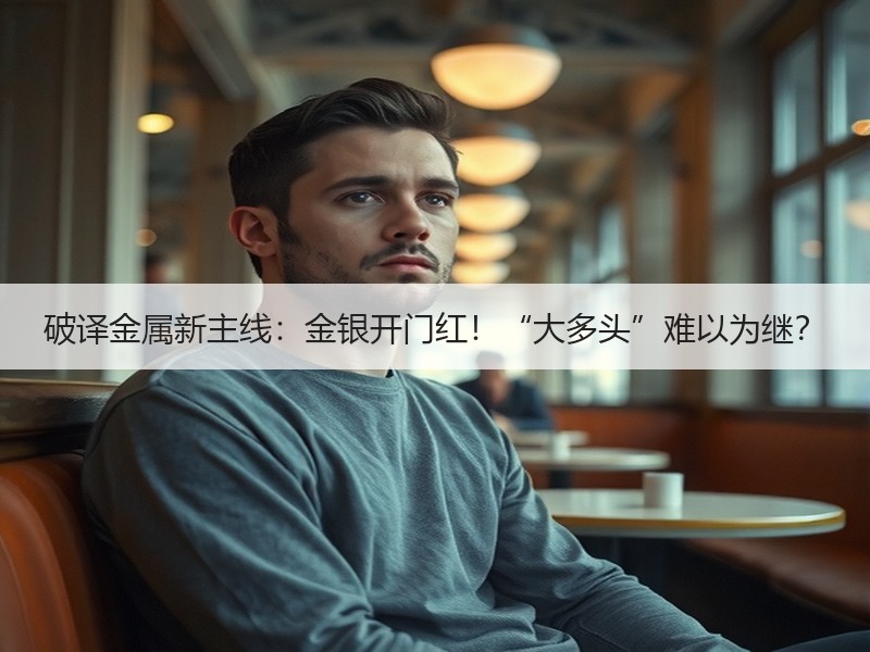 破译金属新主线：金银开门红！“大多头”难以为继？