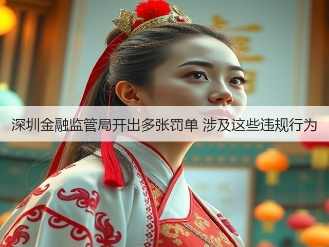 深圳金融监管局开出多张罚单 涉及这些违规行为(图1) 深圳金融监管局开出多张罚单 涉及这些违规行为(图1)