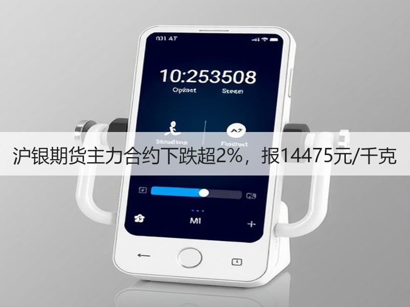 沪银期货主力合约下跌超2%，报14475元/千克