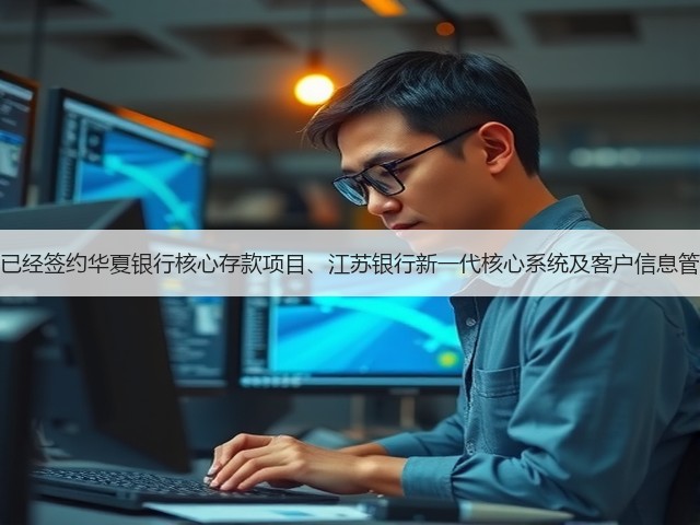 神州信息：本年度已经签约华夏银行核心存款项目、江苏银行新一代核心系统及客户信息管理系统建设项目等(图3)