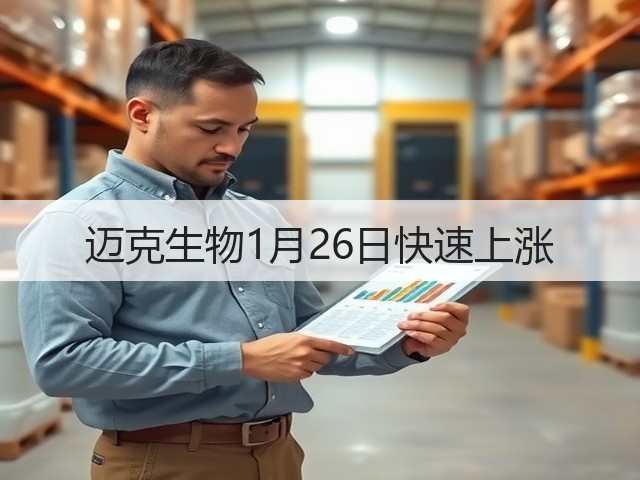 迈克生物1月26日快速上涨(图1) 迈克生物1月26日快速上涨(图1)