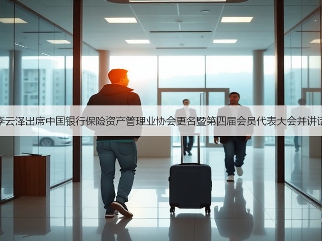 李云泽出席中国银行保险资产管理业协会更名暨第四届会员代表大会并讲话(图1) 李云泽出席中国银行保险资产管理业协会更名暨第四届会员代表大会并讲话(图1)