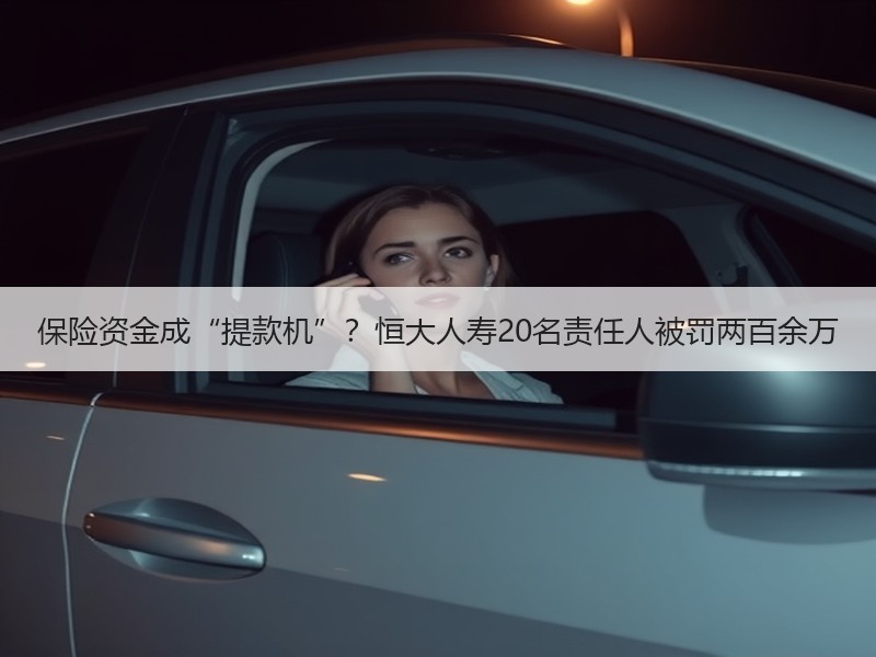 保险资金成“提款机”？恒大人寿20名责任人被罚两百余万