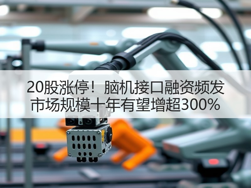 20股涨停！脑机接口融资频发 市场规模十年有望增超300%
