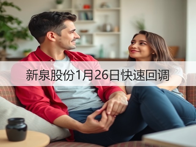 新泉股份1月26日快速回调(图1) 新泉股份1月26日快速回调(图1)