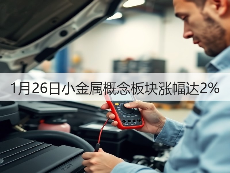 1月26日小金属概念板块涨幅达2%
