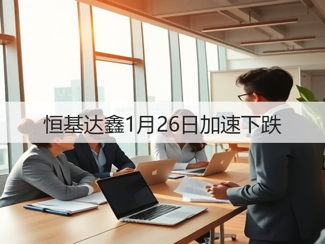 恒基达鑫1月26日加速下跌(图1) 恒基达鑫1月26日加速下跌(图1)