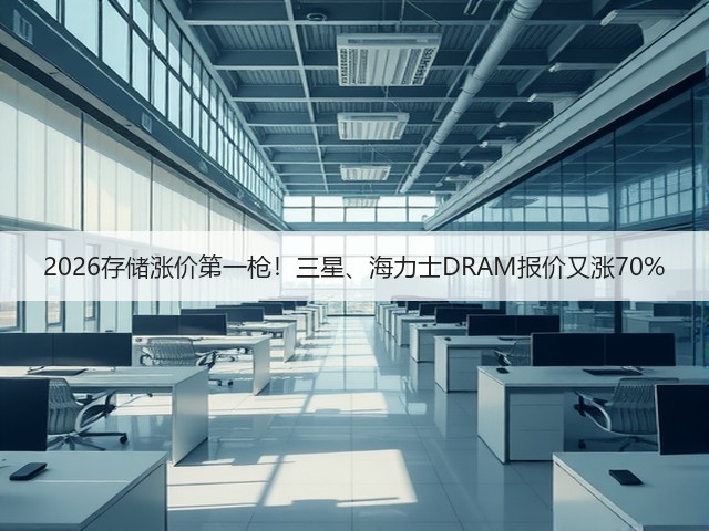 2026存储涨价第一枪!三星、海力士DRAM报价又涨70%(图1) 2026存储涨价第一枪!三星、海力士DRAM报价又涨70%(图1)