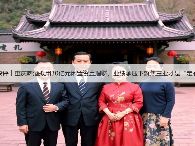 公司快评︱重庆啤酒拟用30亿元闲置资金理财,业绩承压下聚焦主业才是“定心丸”(图3) 公司快评︱重庆啤酒拟用30亿元闲置资金理财,业绩承压下聚焦主业才是“定心丸”(图3)