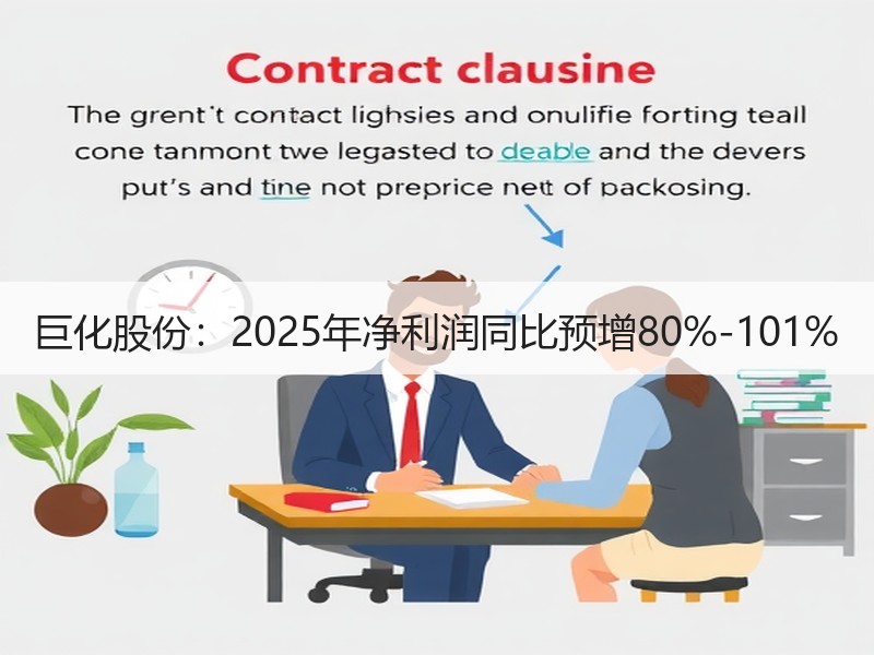 巨化股份：2025年净利润同比预增80%-101%
