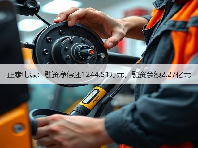 正泰电源：融资净偿还1244.51万元，融资余额2.27亿元(图3)