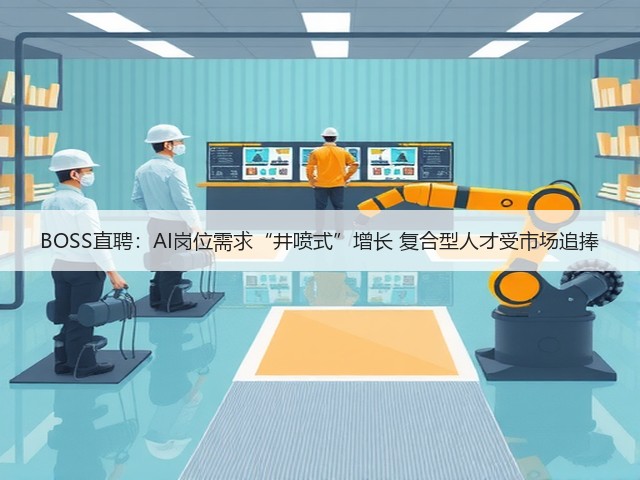 BOSS直聘：AI岗位需求“井喷式”增长 复合型人才受市场追捧(图1)