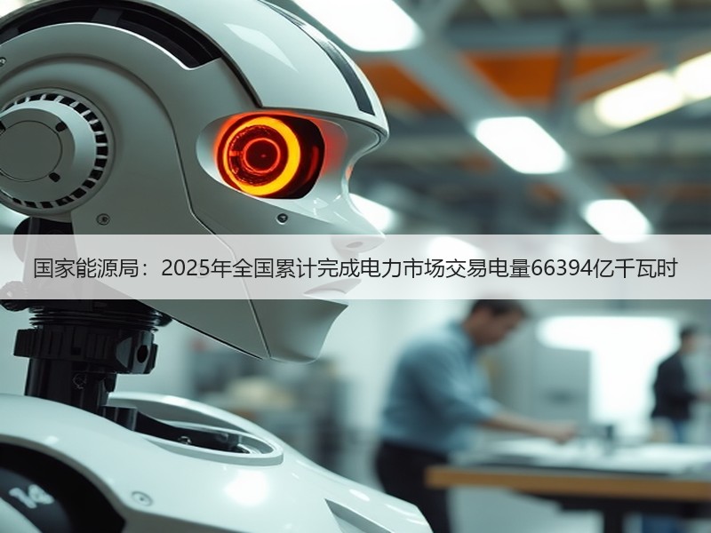 国家能源局：2025年全国累计完成电力市场交易电量66394亿千瓦时