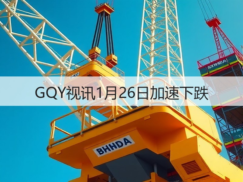 GQY视讯1月26日加速下跌