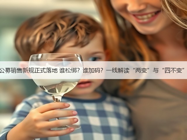 公募销售新规正式落地 谁松绑?谁加码?一线解读“两变”与“四不变”(图1) 公募销售新规正式落地 谁松绑?谁加码?一线解读“两变”与“四不变”(图1)