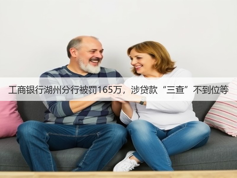 工商银行湖州分行被罚165万，涉贷款“三查”不到位等