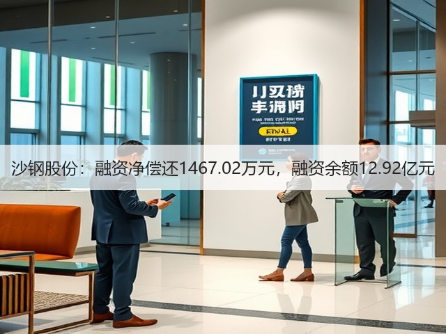 沙钢股份：融资净偿还1467.02万元，融资余额12.92亿元(图3)
