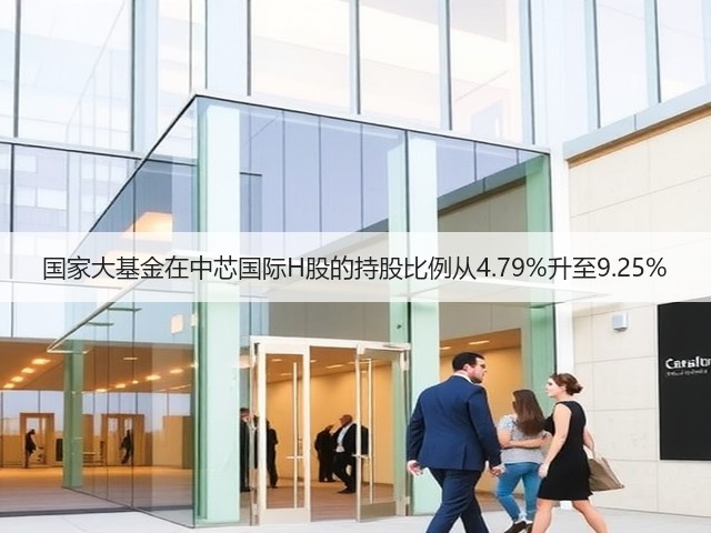 国家大基金在中芯国际H股的持股比例从4.79%升至9.25%(图2)