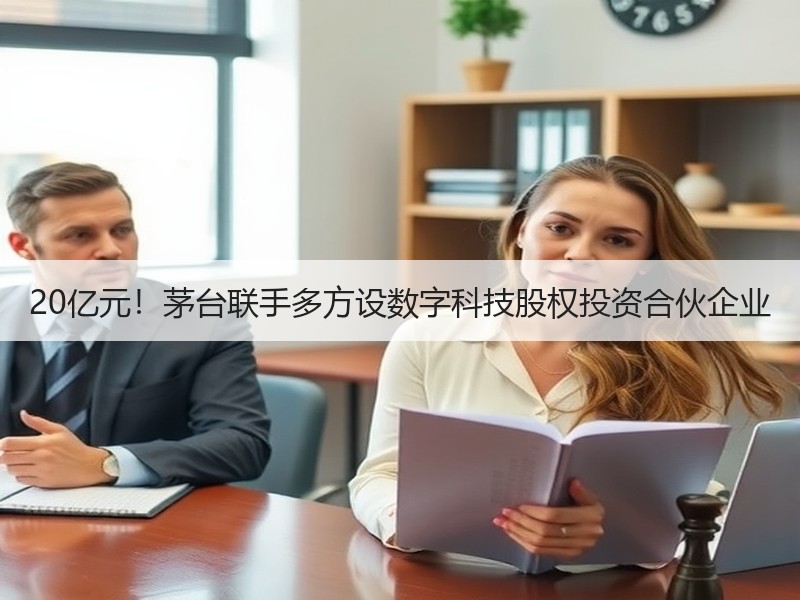 20亿元！茅台联手多方设数字科技股权投资合伙企业