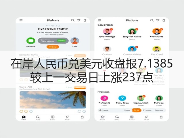 在岸人民币兑美元收盘报7.1385 较上一交易日上涨237点(图2)